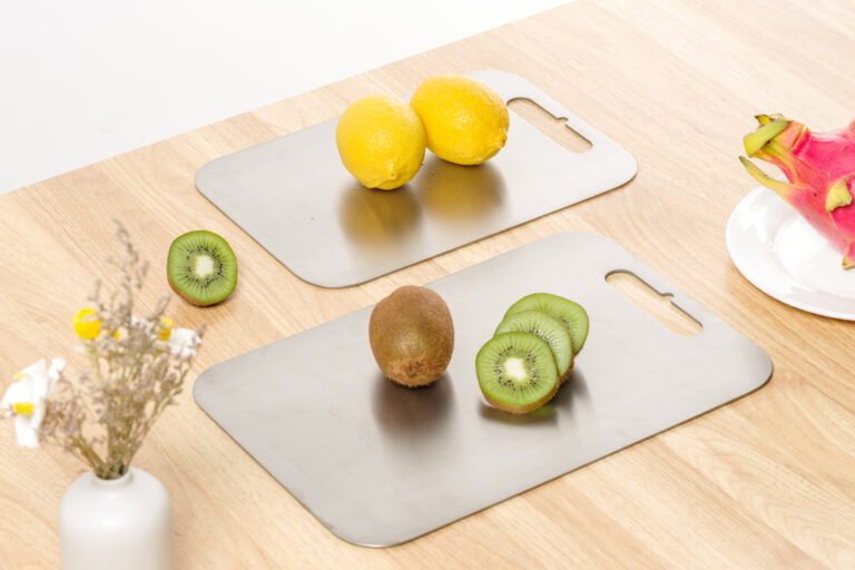 What are the advantages of cutting boards made from titanium?